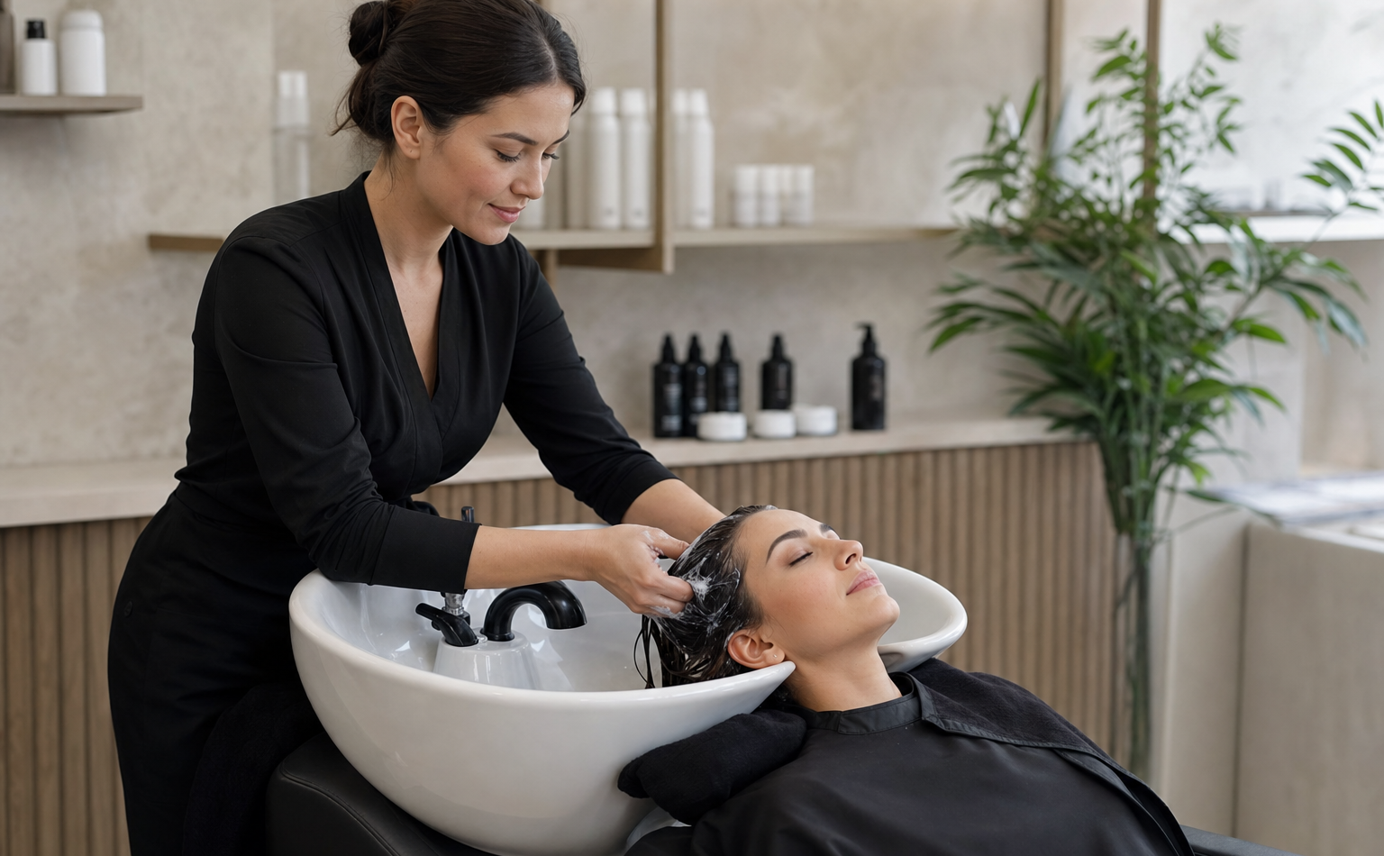 LSU promotes an accessible shampoo bowl for sensory haircare.