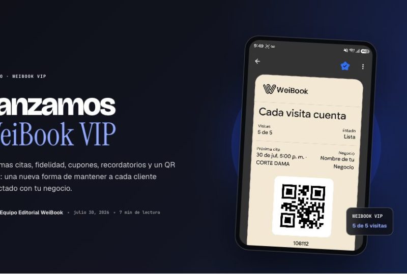 We launched WeiBook VIP: appointments, loyalty and coupons